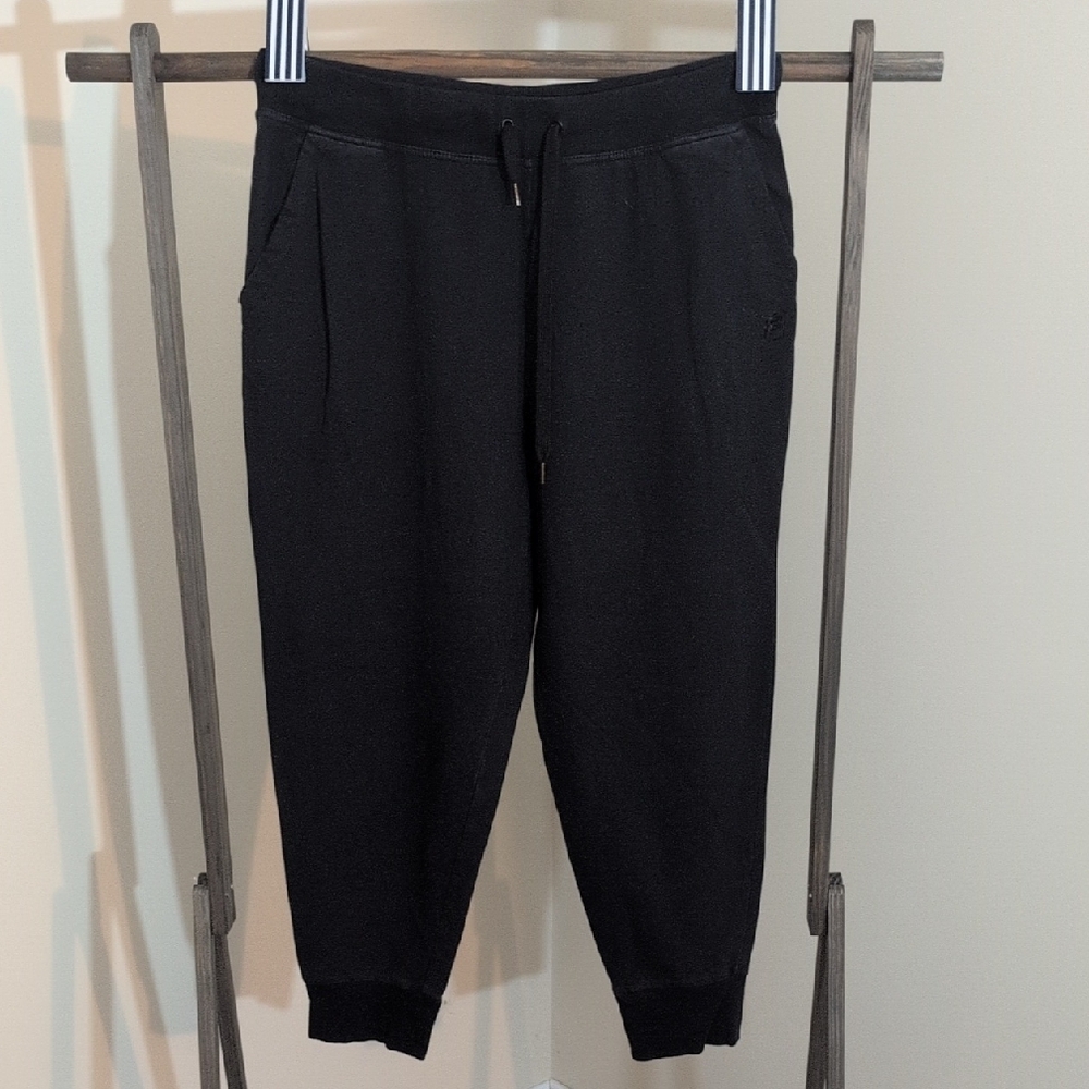 Fila| Women's Black Jogger Pants Cotton Blend With Drawstring